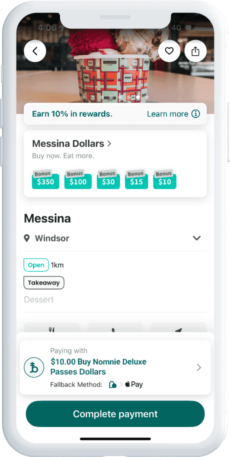 brandollars of Liven as loyalty apps for restaurant