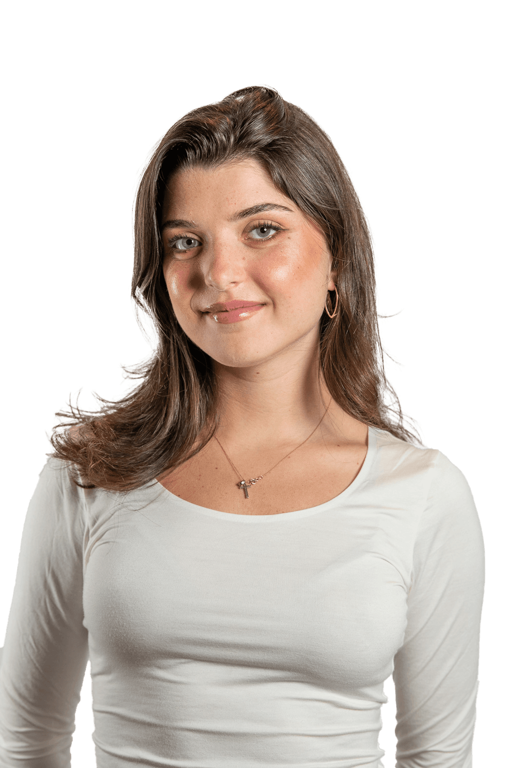 Professional headshot of an AdGeeks team member in a white top