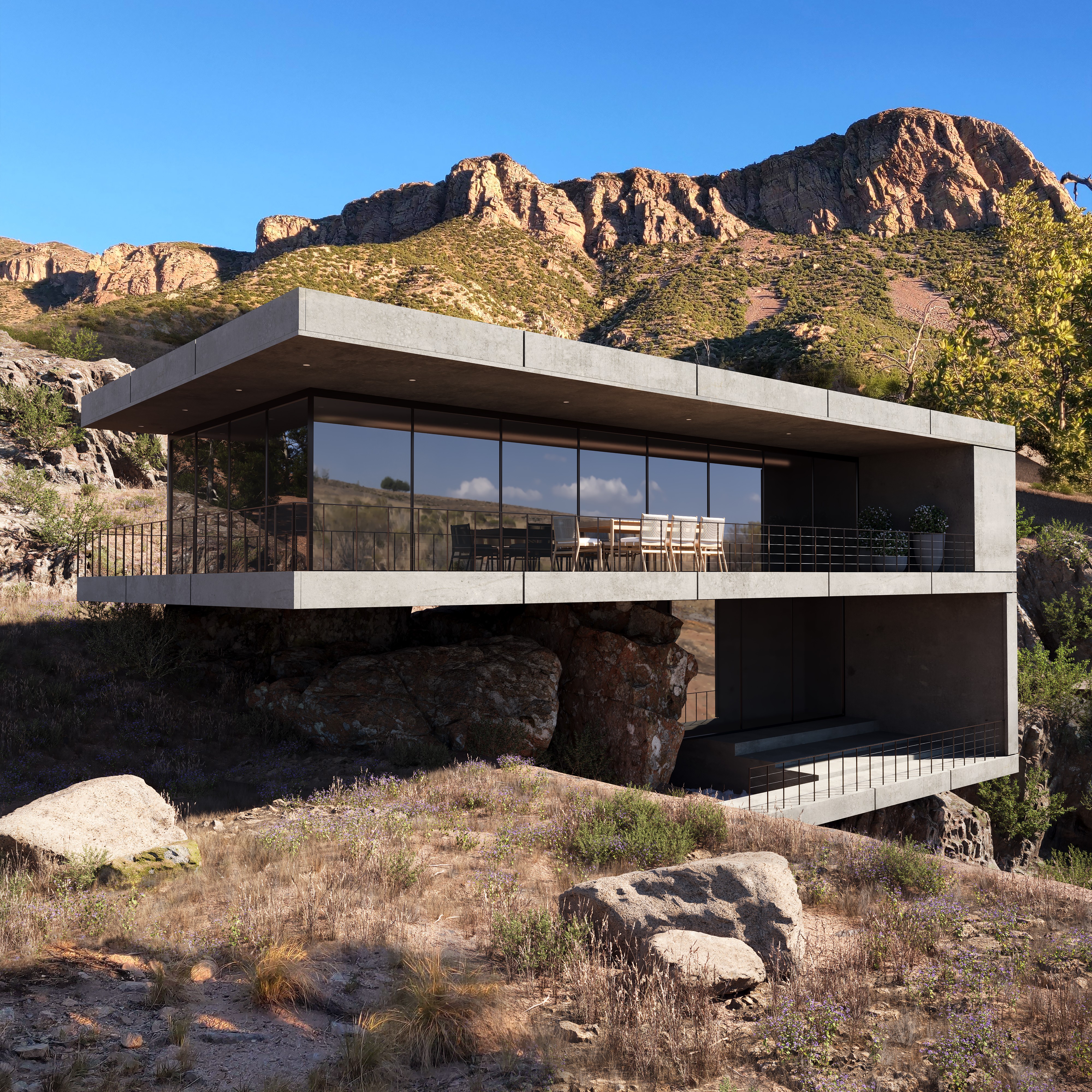 Hutt studio, Pavilion house