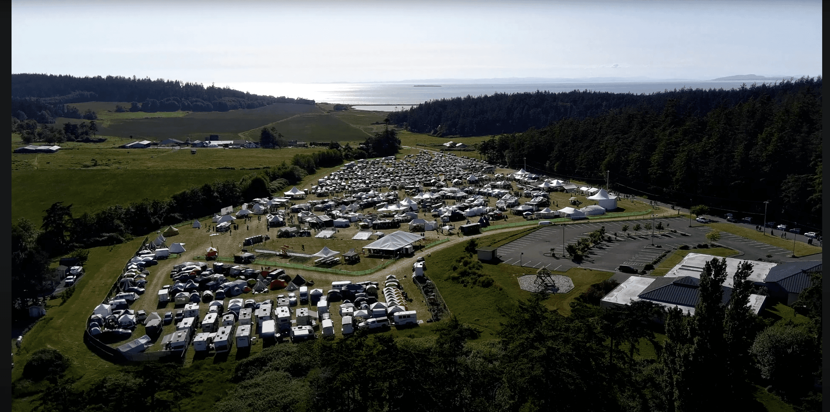 Base camp drone view