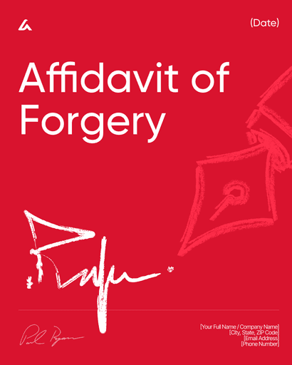 Affidavit of Forgery