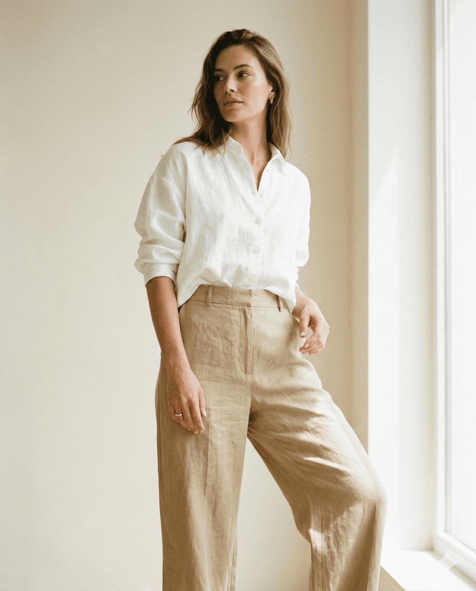Linen Wide-Leg Trouser - Hero