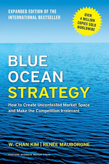 Blue Ocean Strategy book cover by W. Chan Kim and Renée Mauborgne