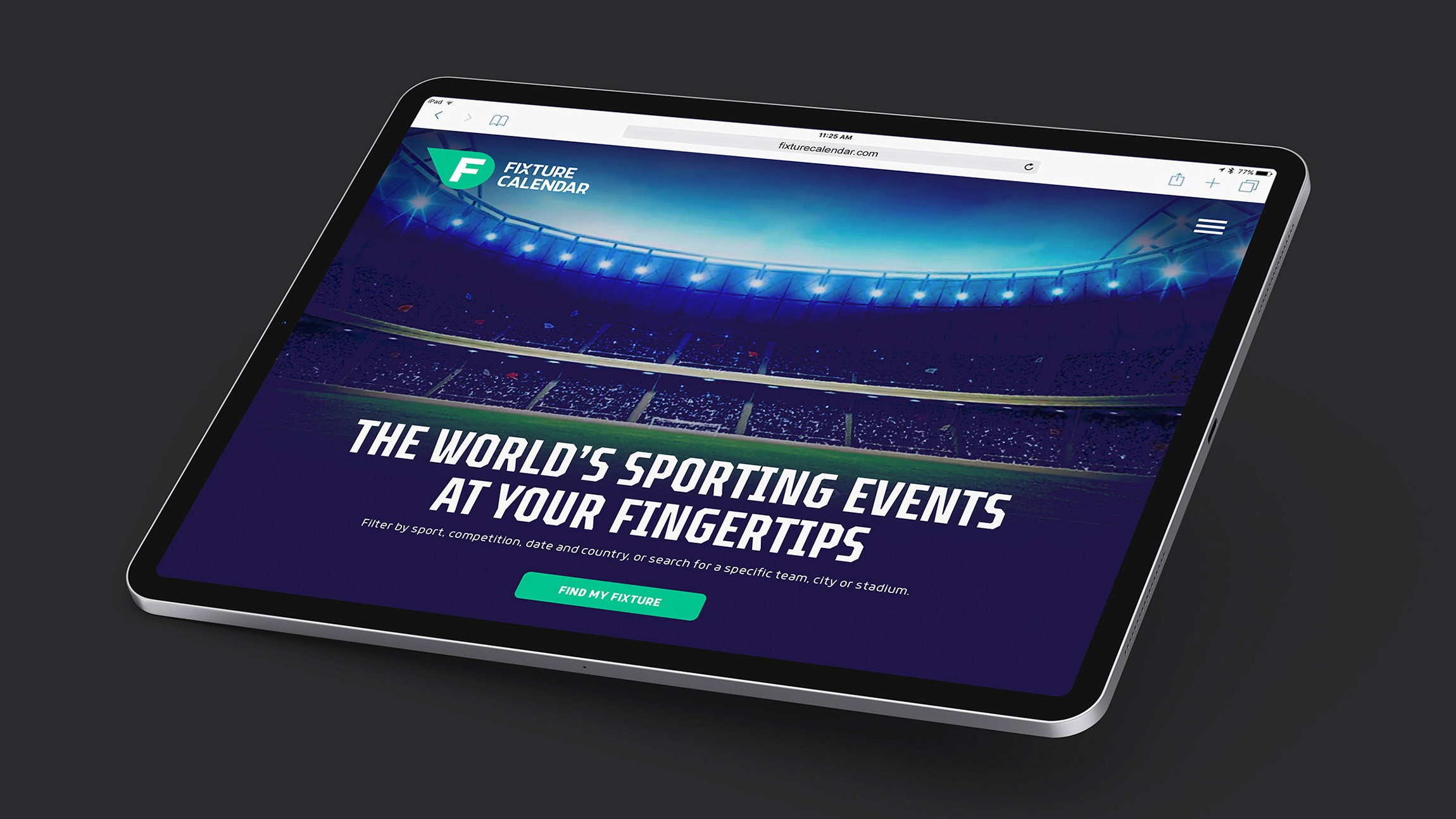 Fixture Calendar design by UK designer Dan Bailey