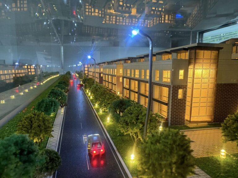 An image of the CityWalk Development as a model in Fishers