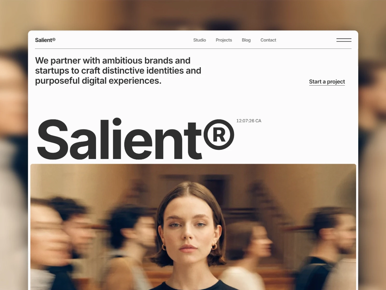 Salient Framer template for studios