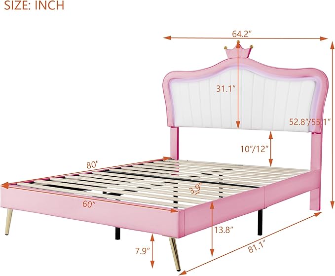 Designed with versatility in mind, the queen size princess bed adapts to your needs effortlessly.