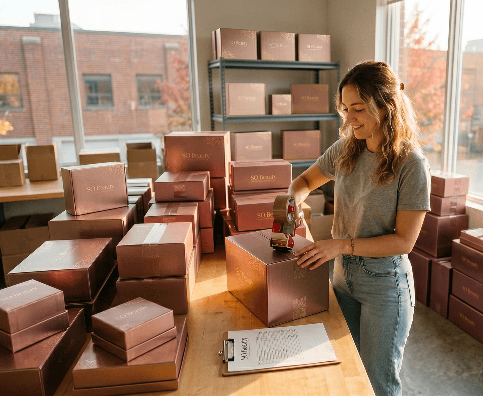 A smiling man sits on a couch with a laptop, looking pleased as a Whisprice notification appears, reading: "Drop alert: SereneGlow Ultrasonic Essential Oil Diffuser. Now $34,00 — previously $42,00.