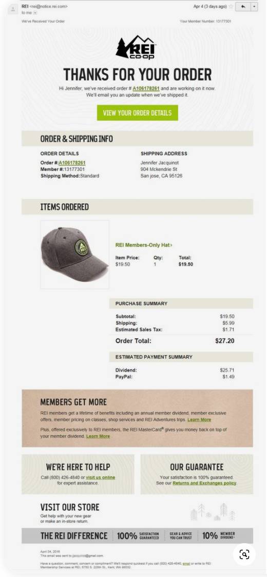 Order Confirmation