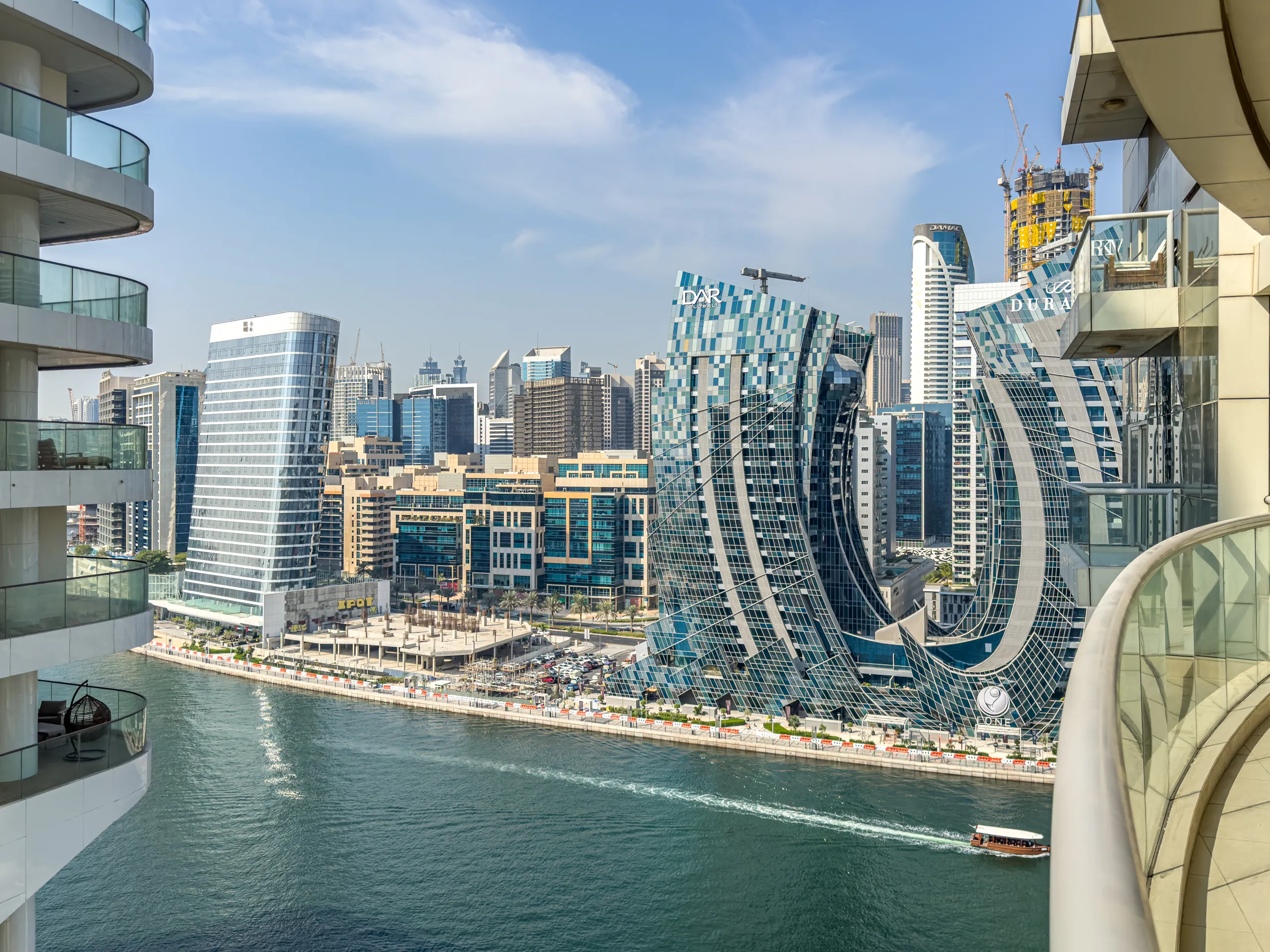 View on Dubai's skyscrapers.