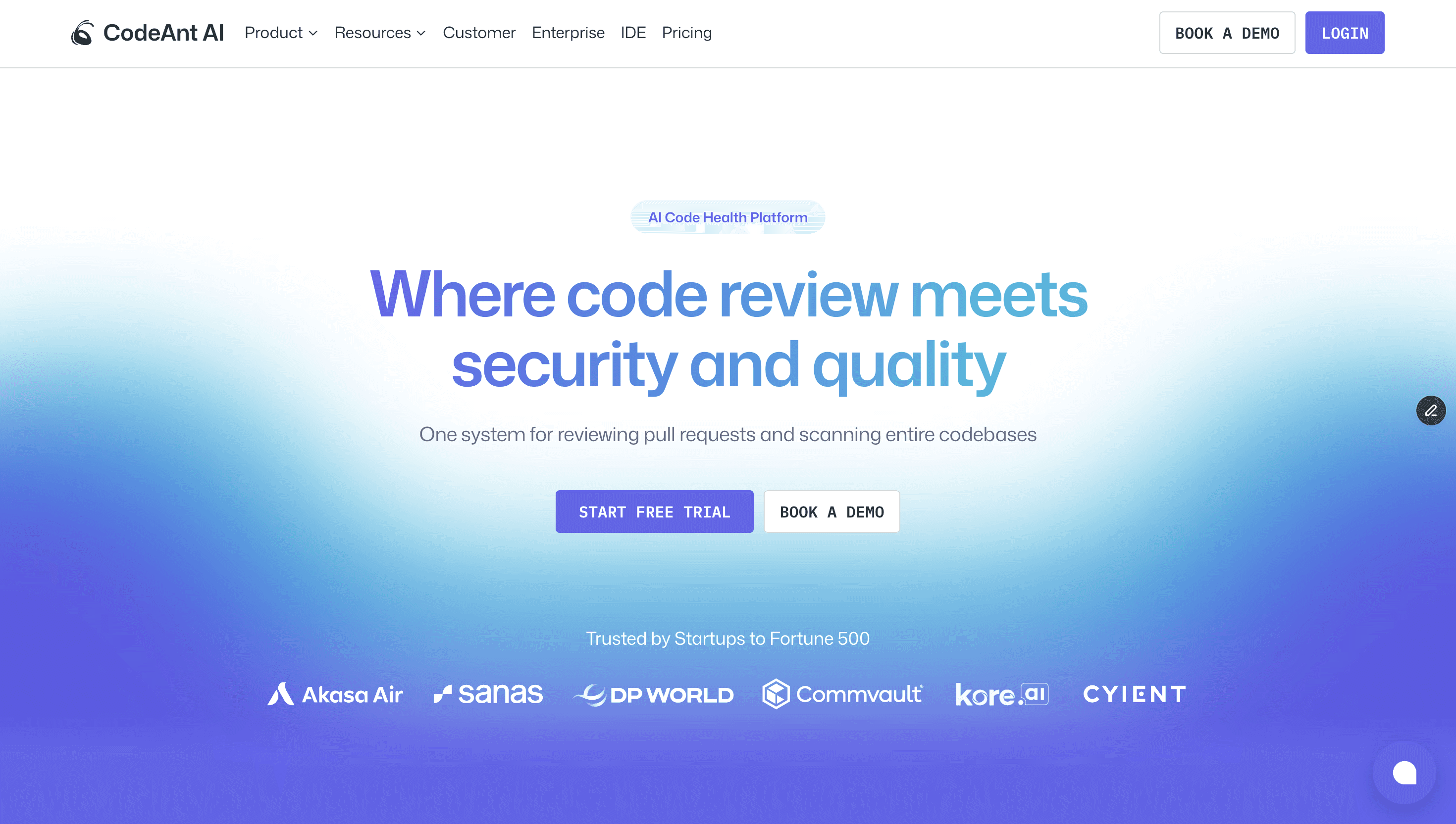 codeant ai is a ai code health platform tha thelps devops review code faster, maintain code quality and security in one platform.