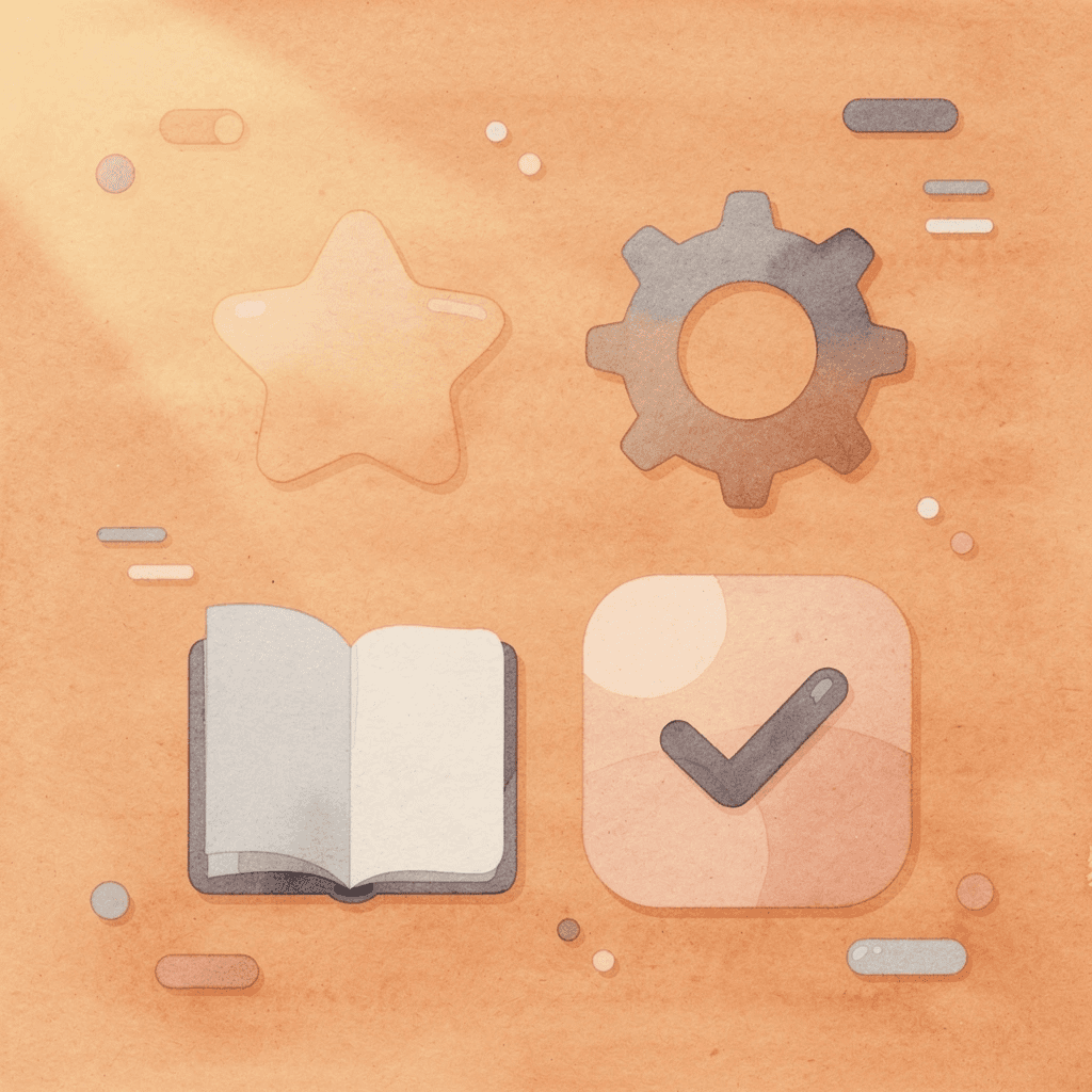 Four icons representing validation components: content, targeting, measurement, and risk reduction