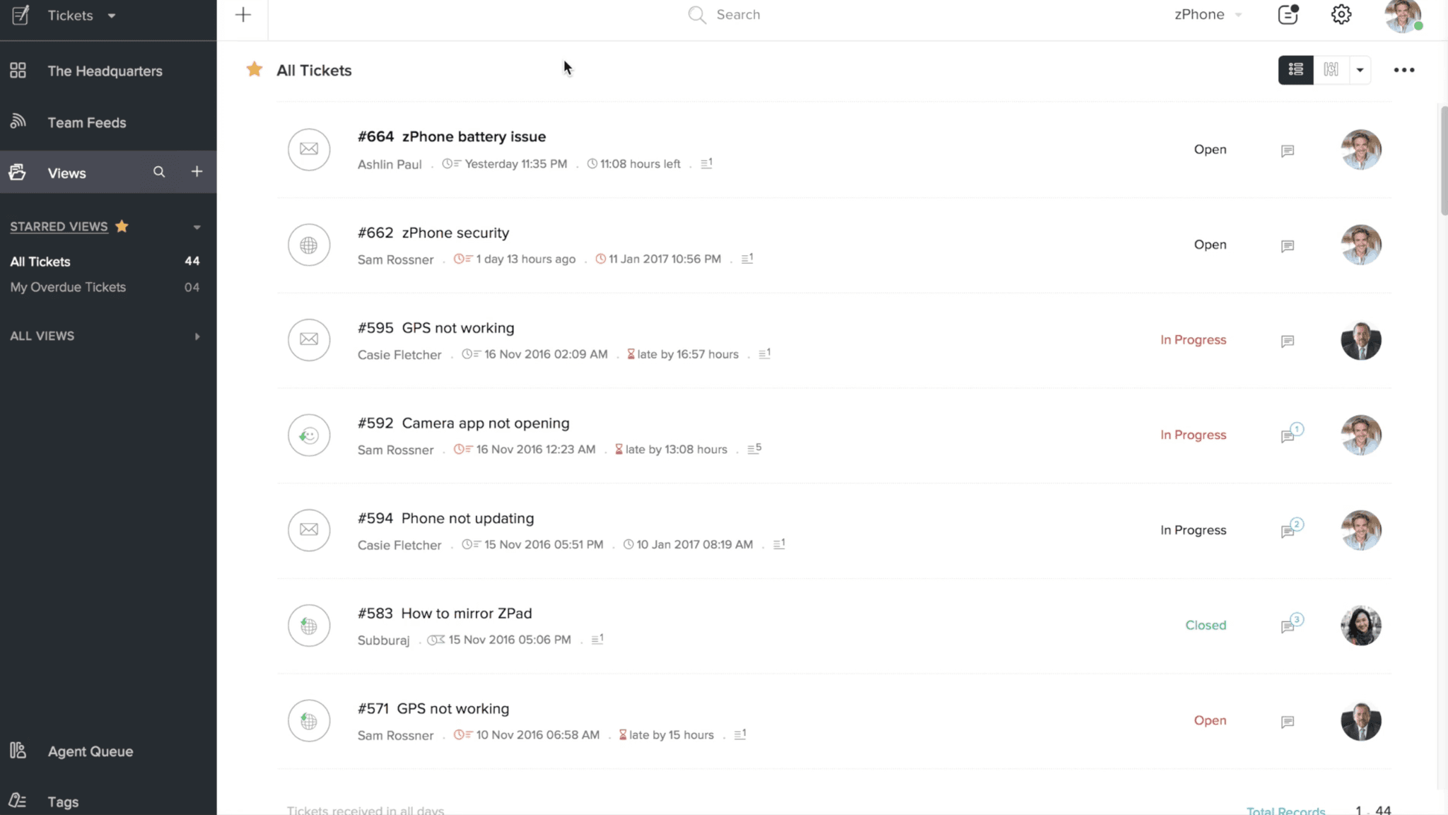 Zoho Desk AI help desk