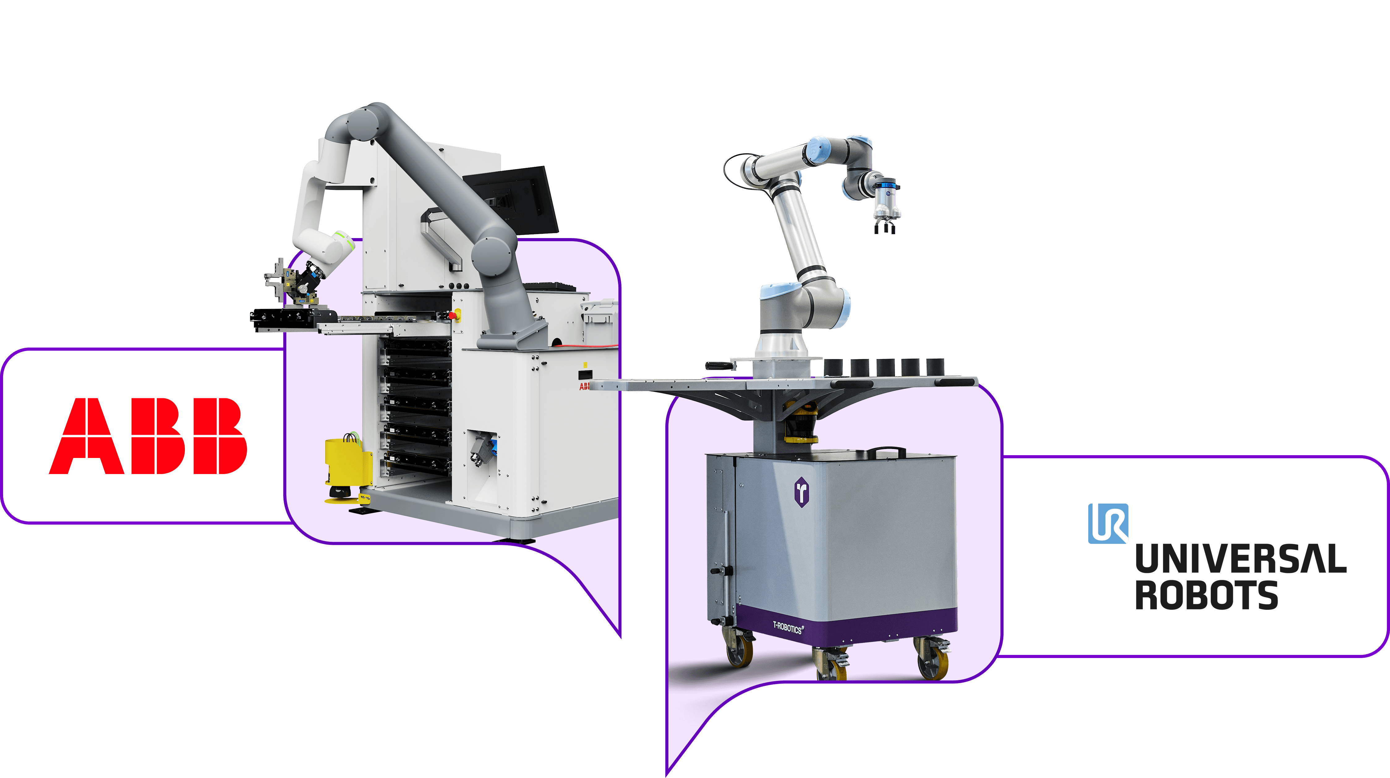 Illustration of industrial equipment branded by ABB, showcasing machinery and components in a technical layout.