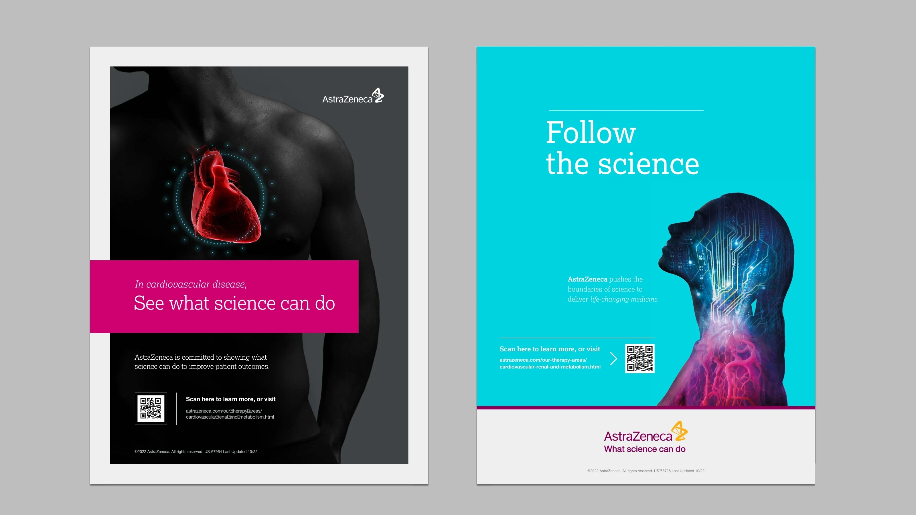Corporate brand, print, digital, and sponsorship campaign creative for AstraZeneca