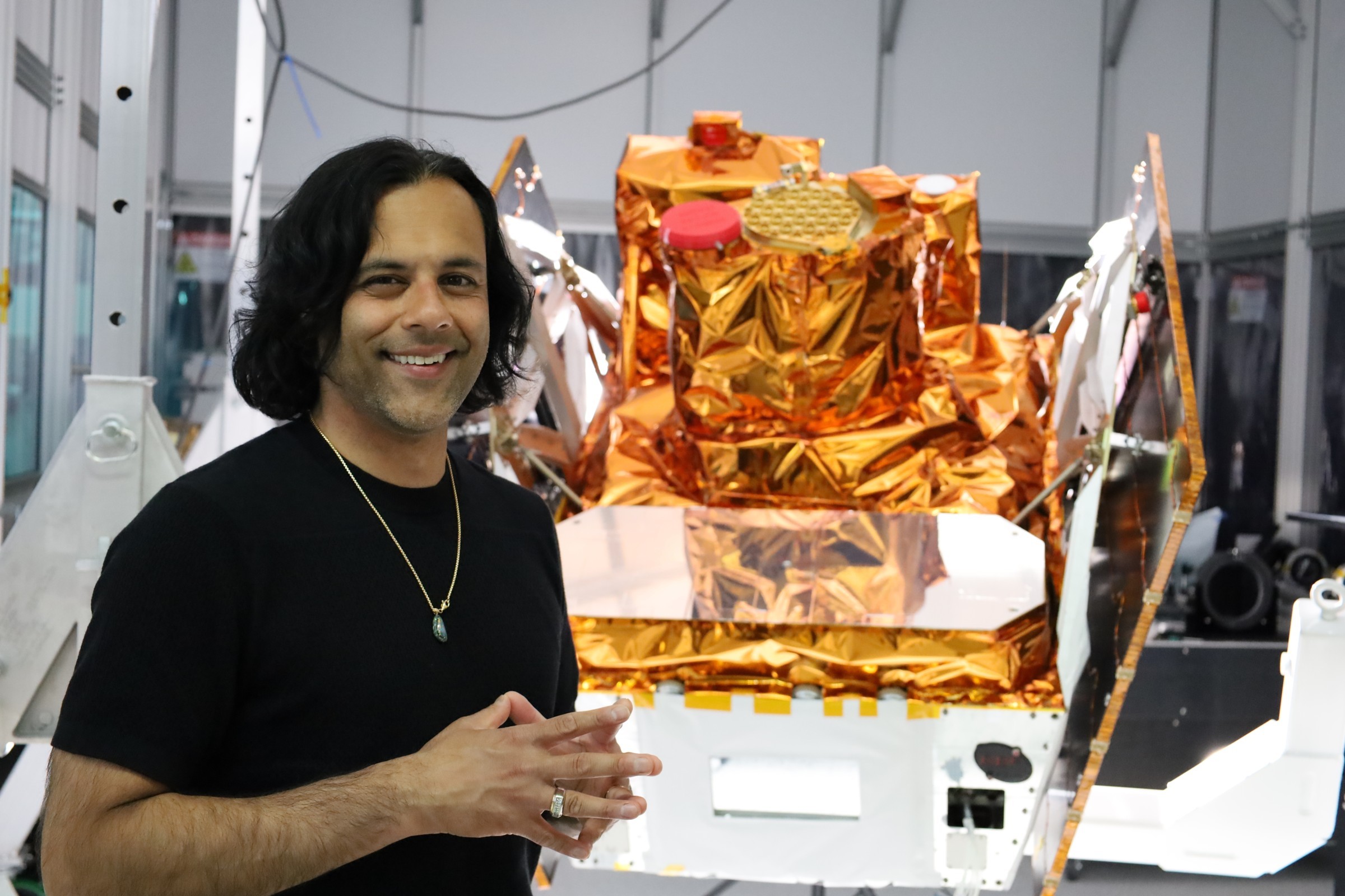 Founder and CEO Baiju Bhatt with Reason-1 before launch.