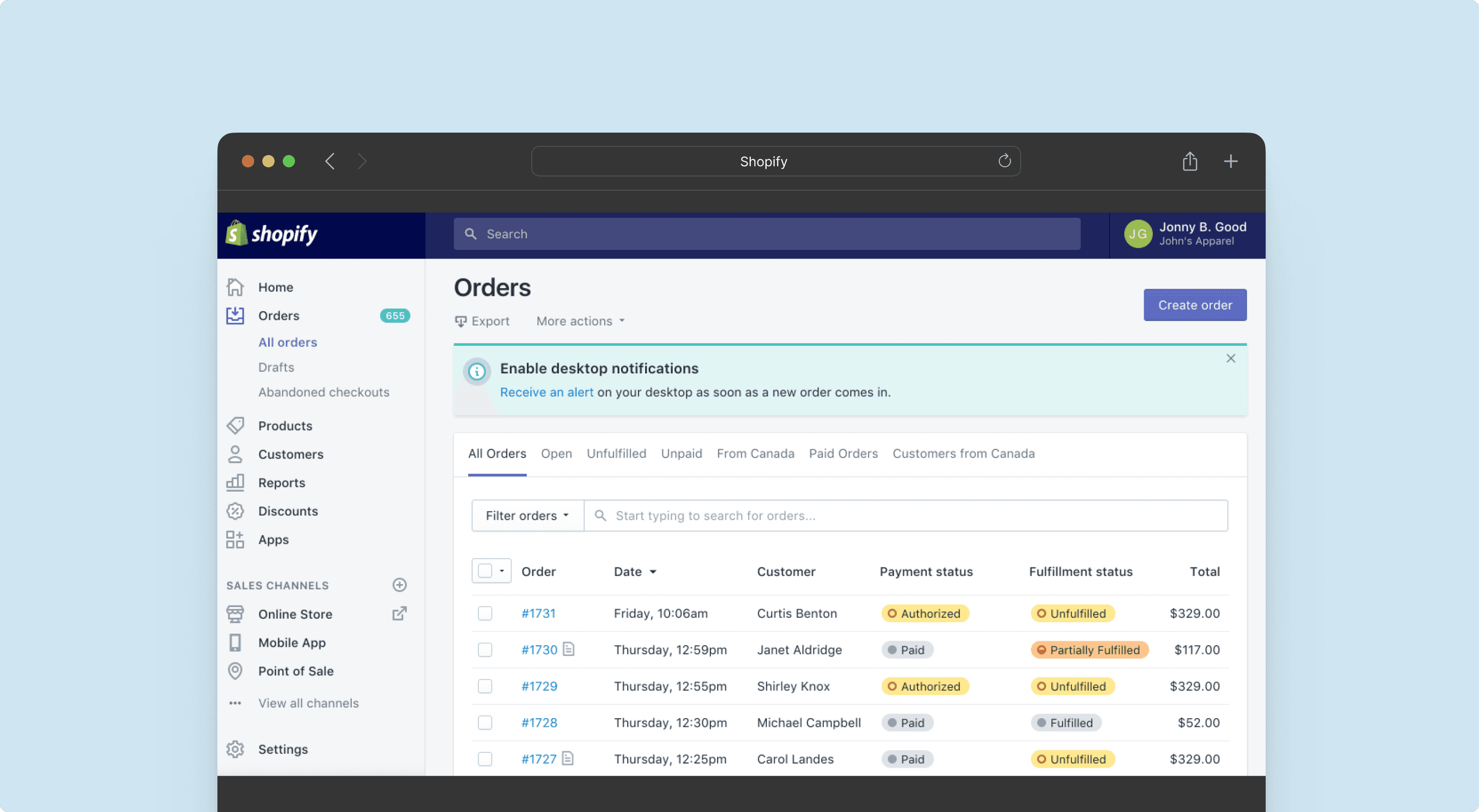 Shopify erp netsuite integration