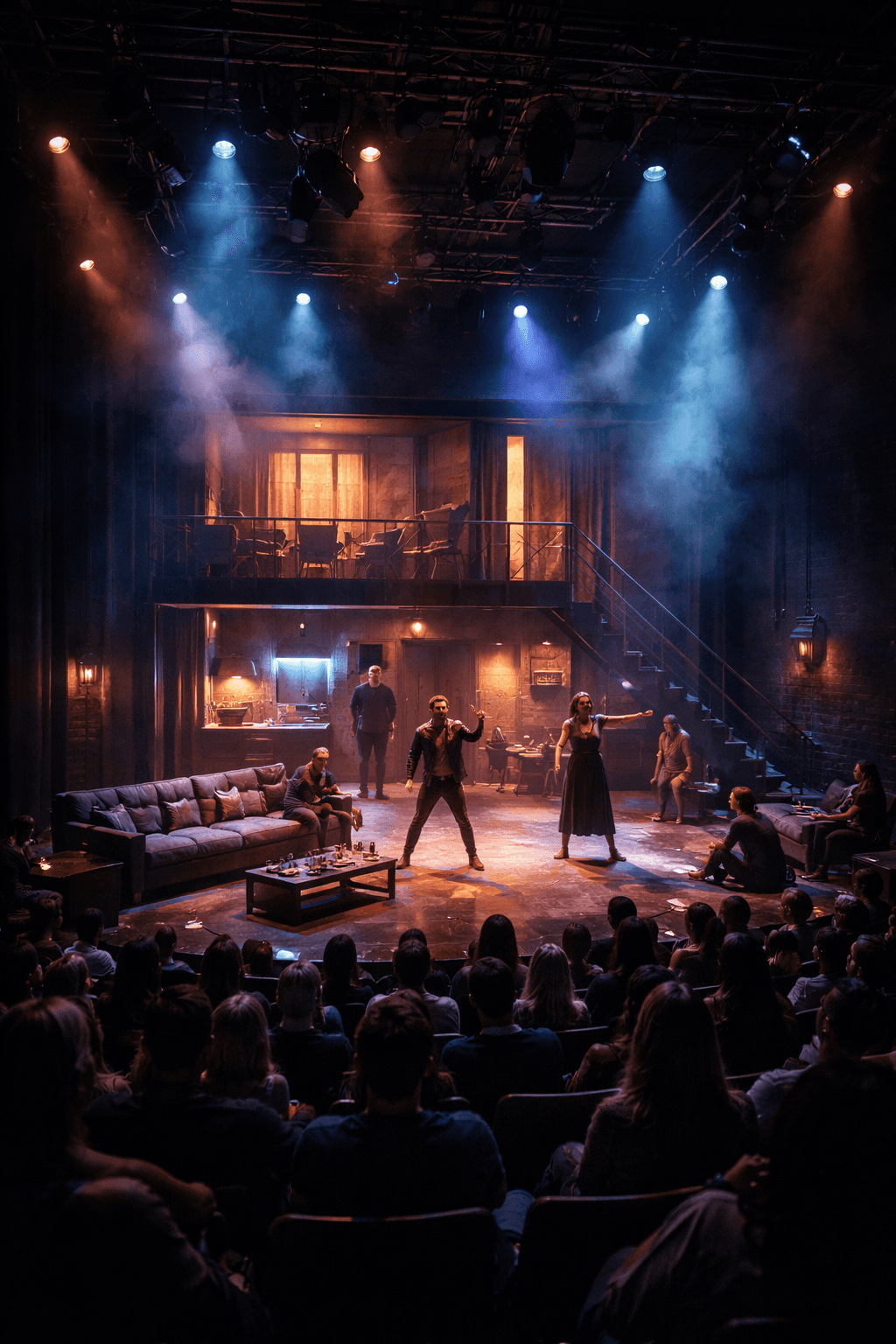 people watching Theater