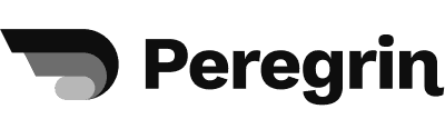 Black logo of Peregrin