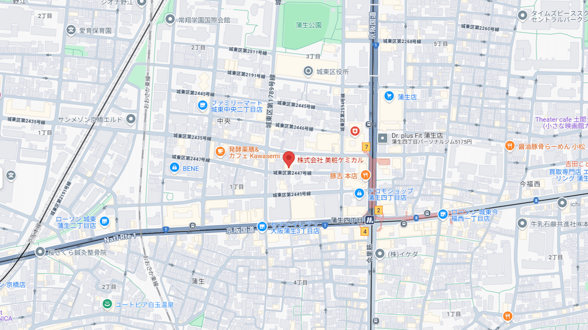 株式会社美粧ケミカルの所在地