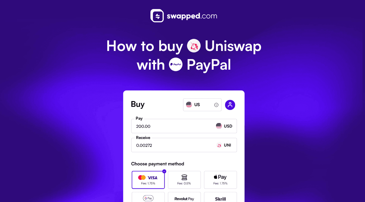 How to buy Uniswap (UNI) with PayPal