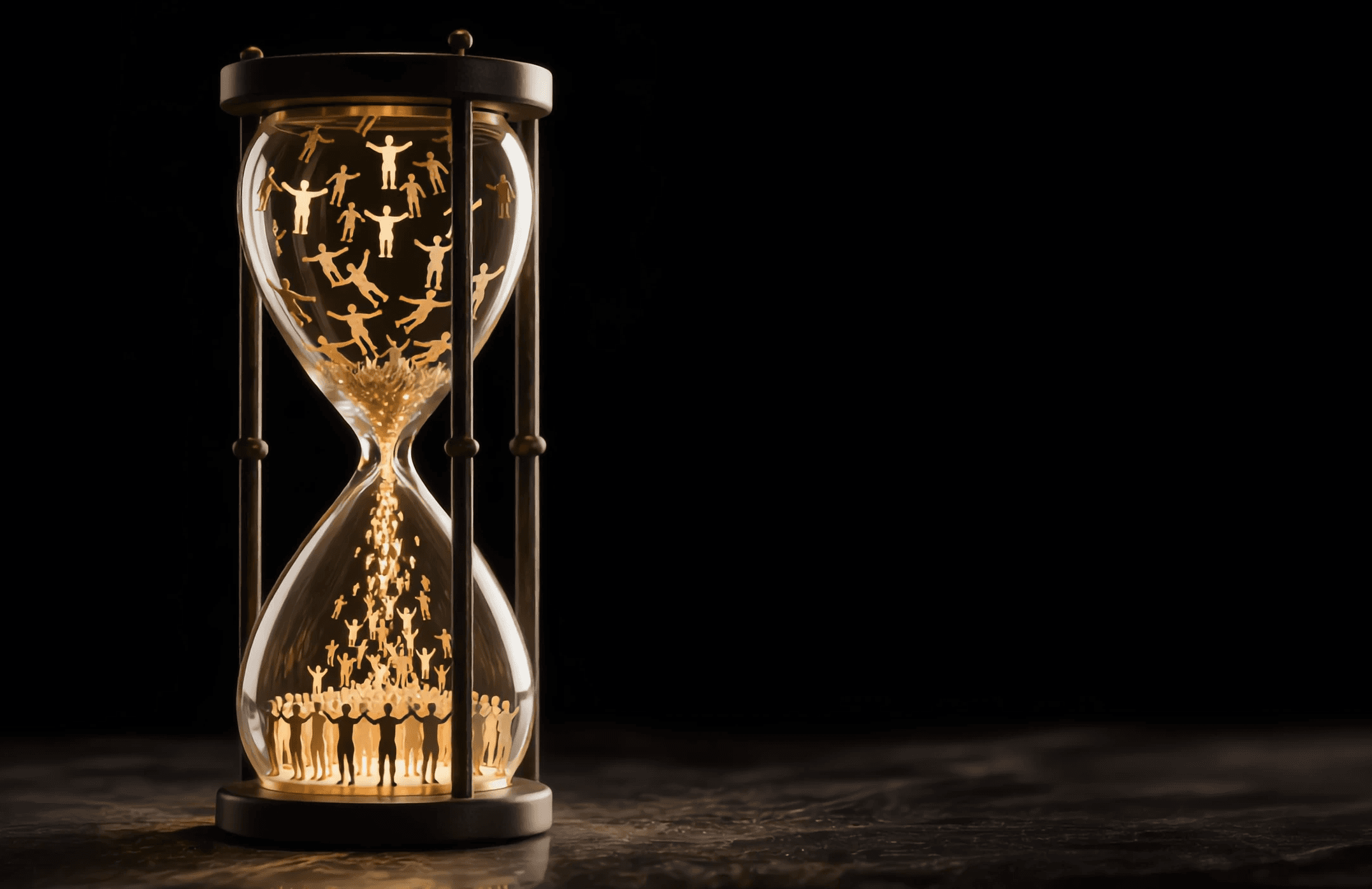 a person standing on top of a mountain at sunset