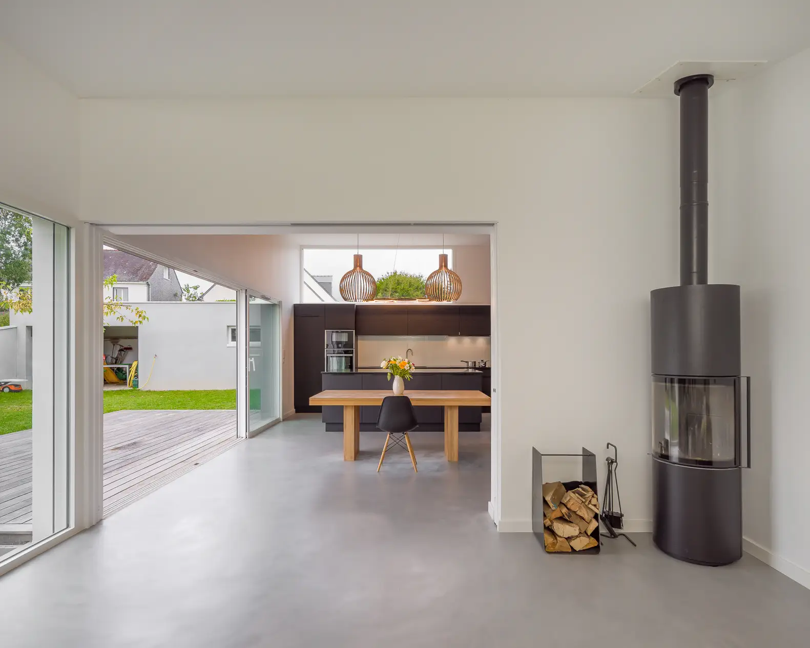 Maison contemporaine - Saint-Avé - salon