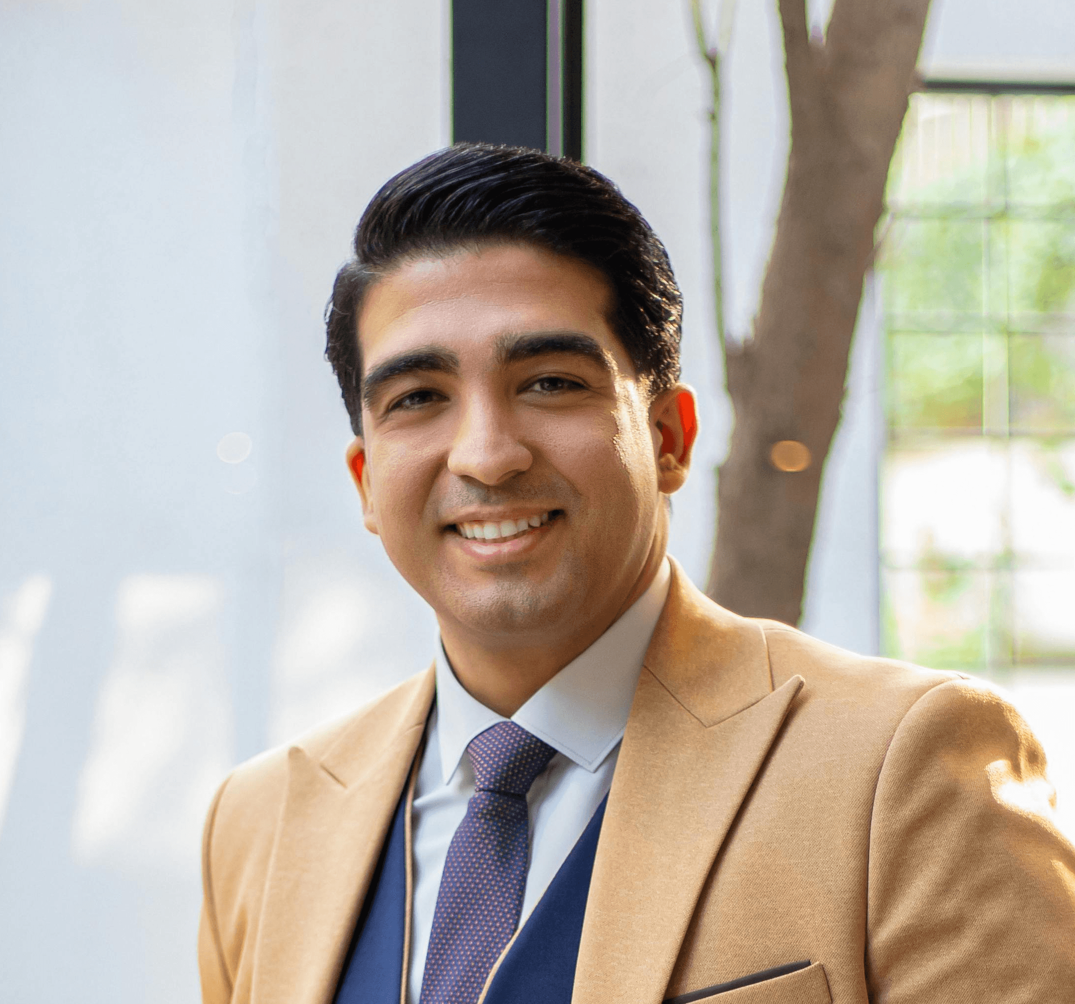 A man smiling for a photo