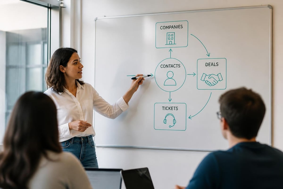 HubSpot CRM object relationships