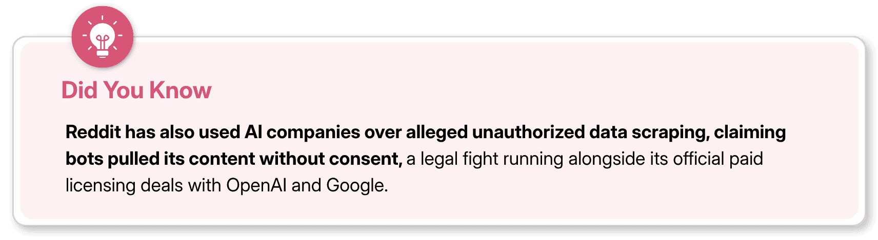 Reddit sued AI scrapers while maintaining paid deals