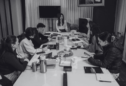 a man holding a baby