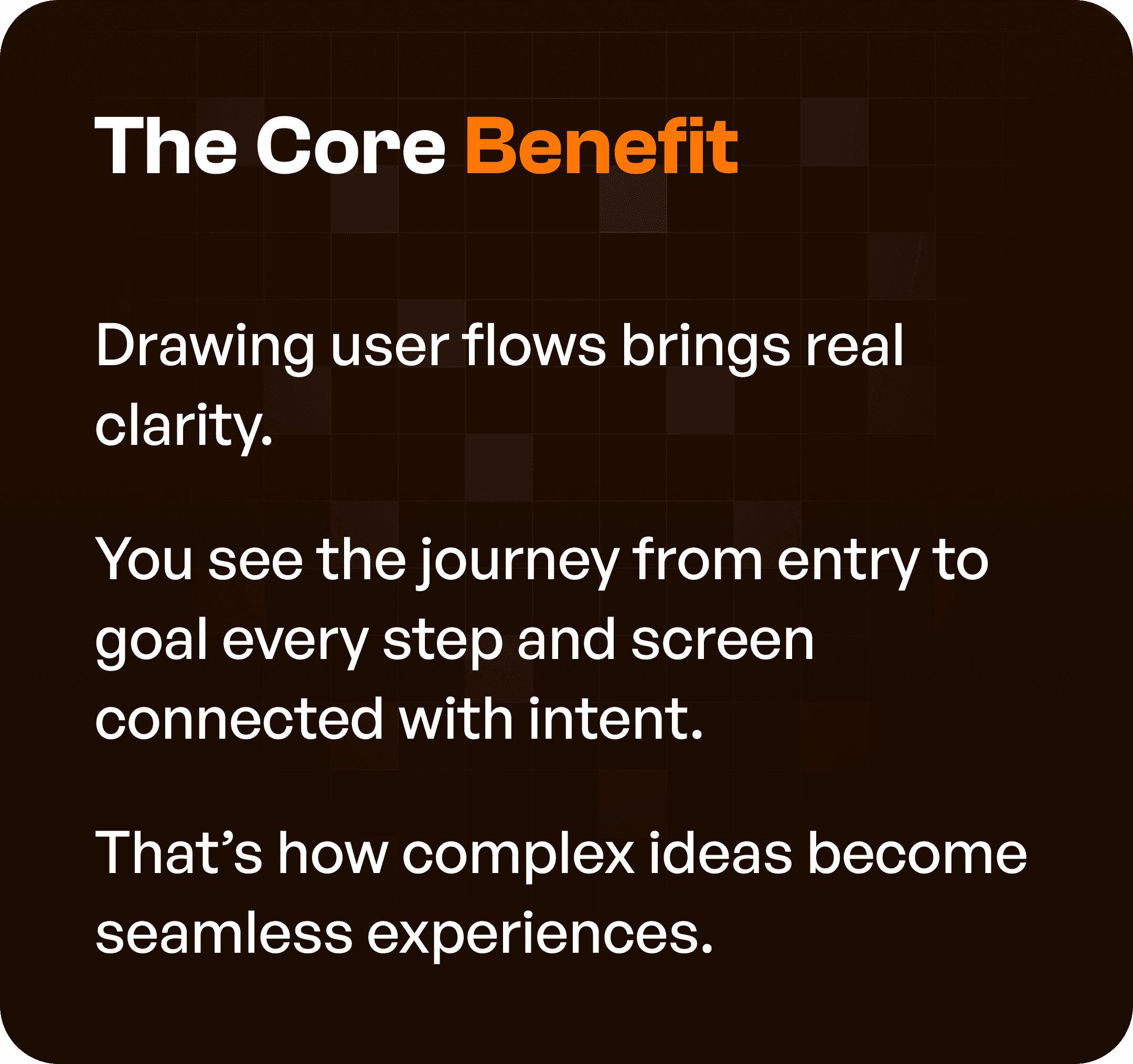 The Core Benefit in brief
