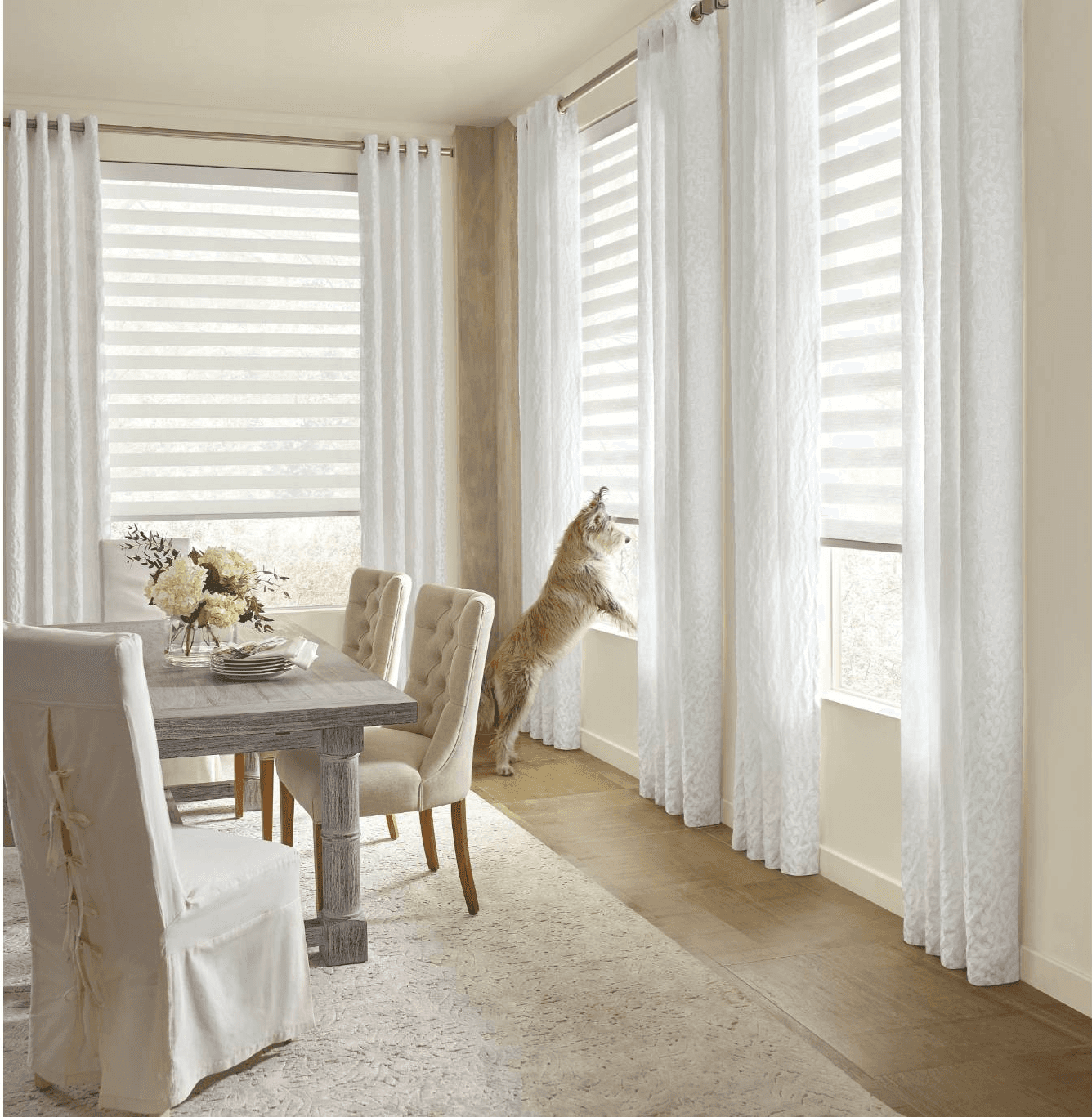 Designer Banded Shades	M3™ in Dining Room