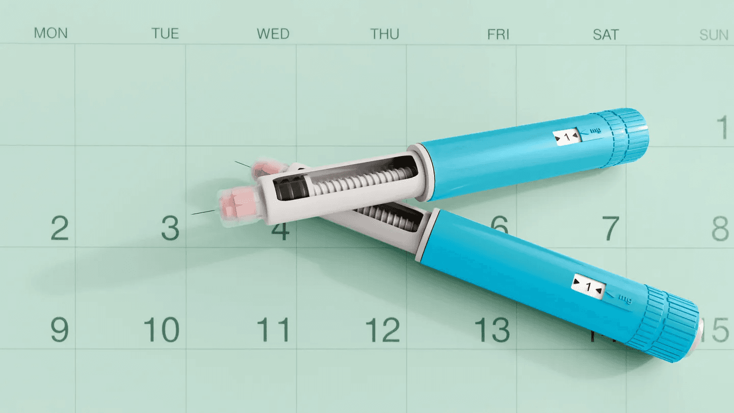 a calender with dates - GLP 1 Dosing