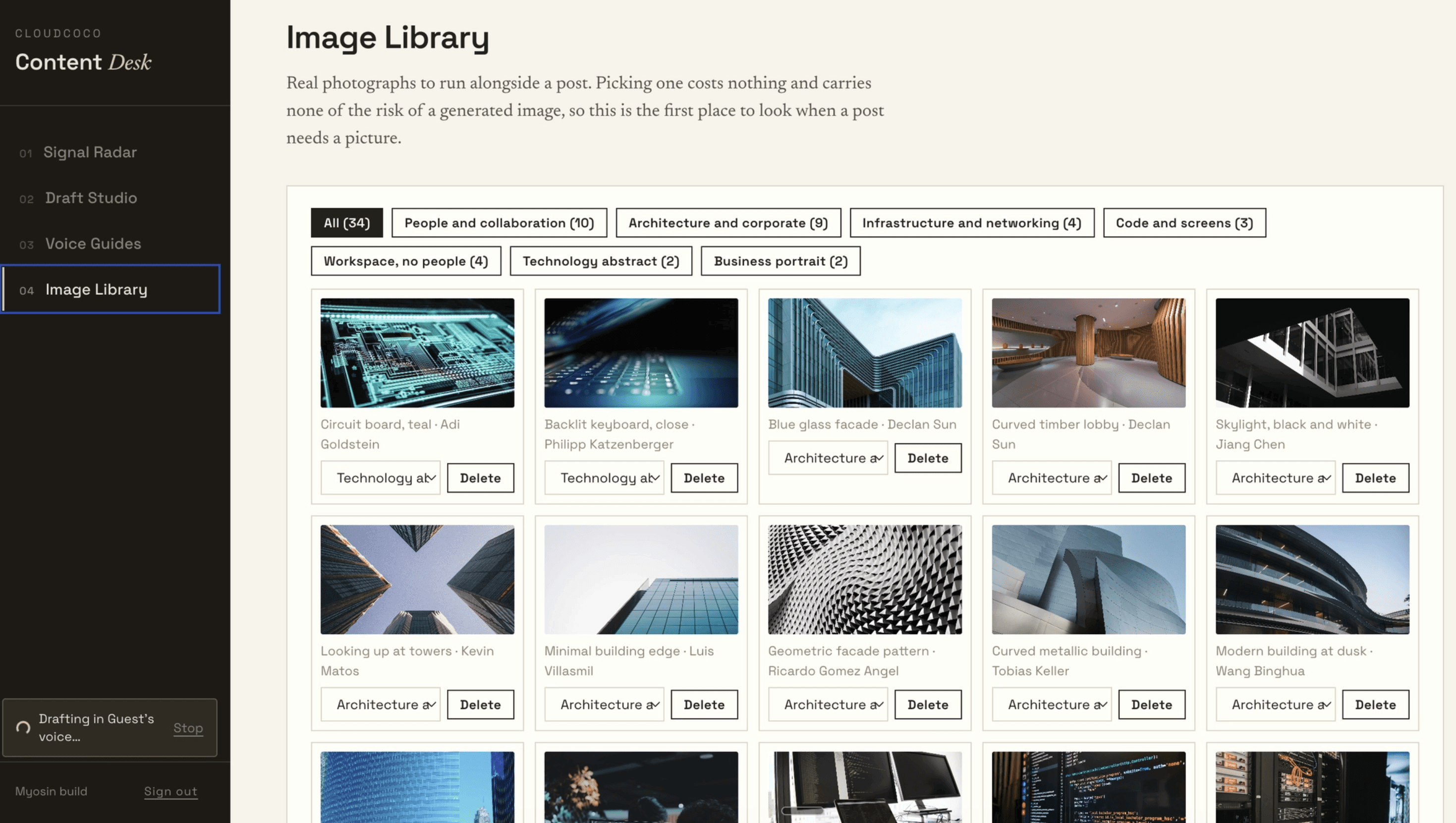 Image Library keeps the content on brand and removes small handoffs around design.