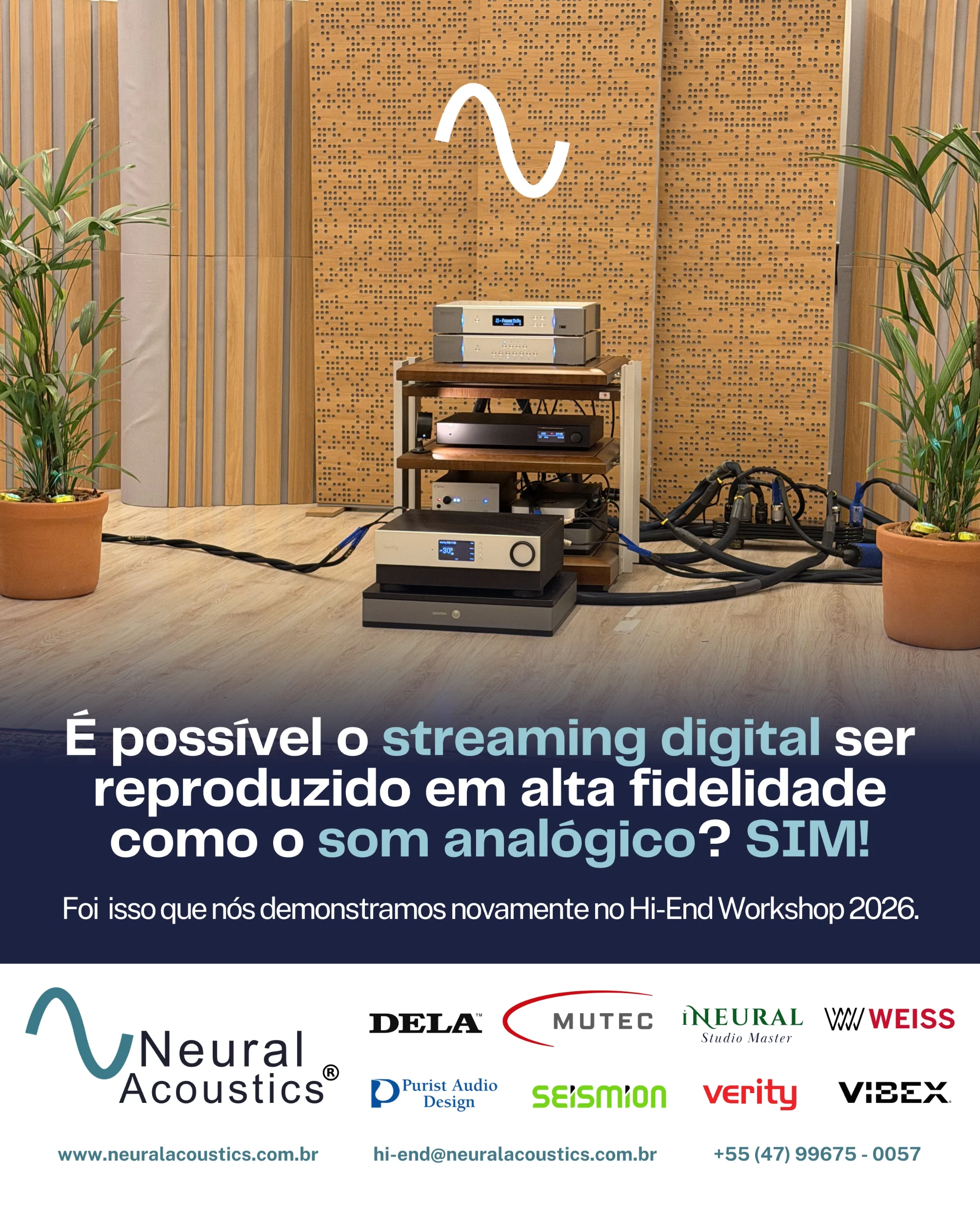 Hi-End Workshop Show 2026: Neural Acoustics mostra a força do streaming hi-fi