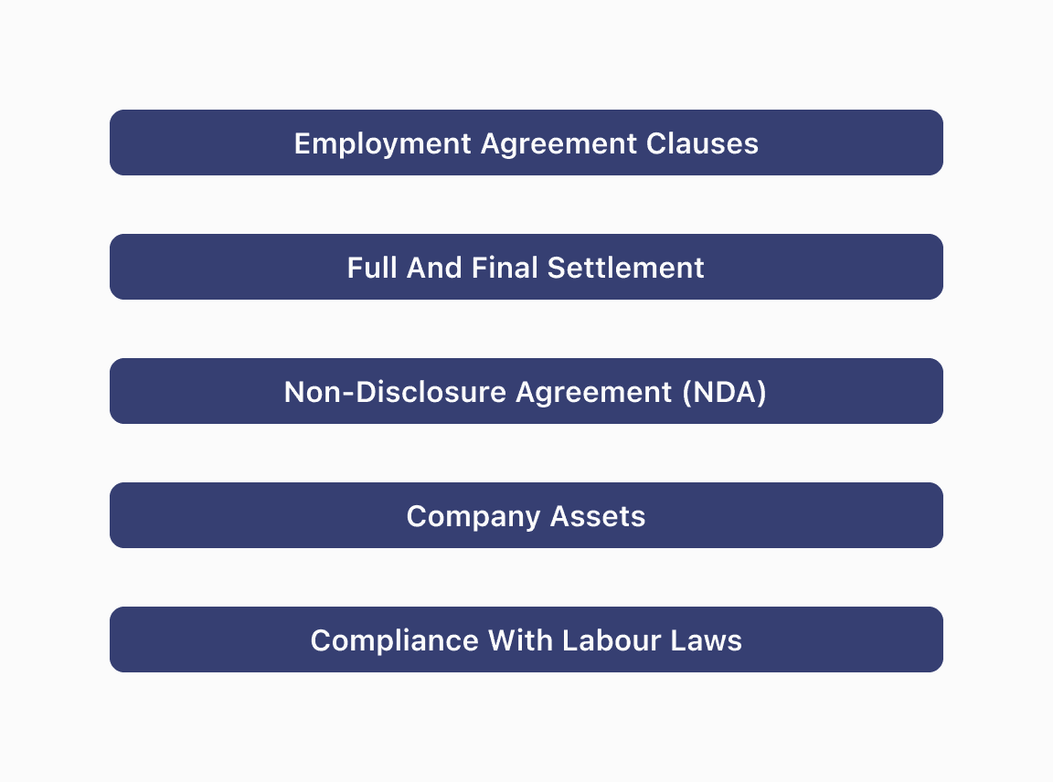 Legal & Compliance Aspects in Relieving letter