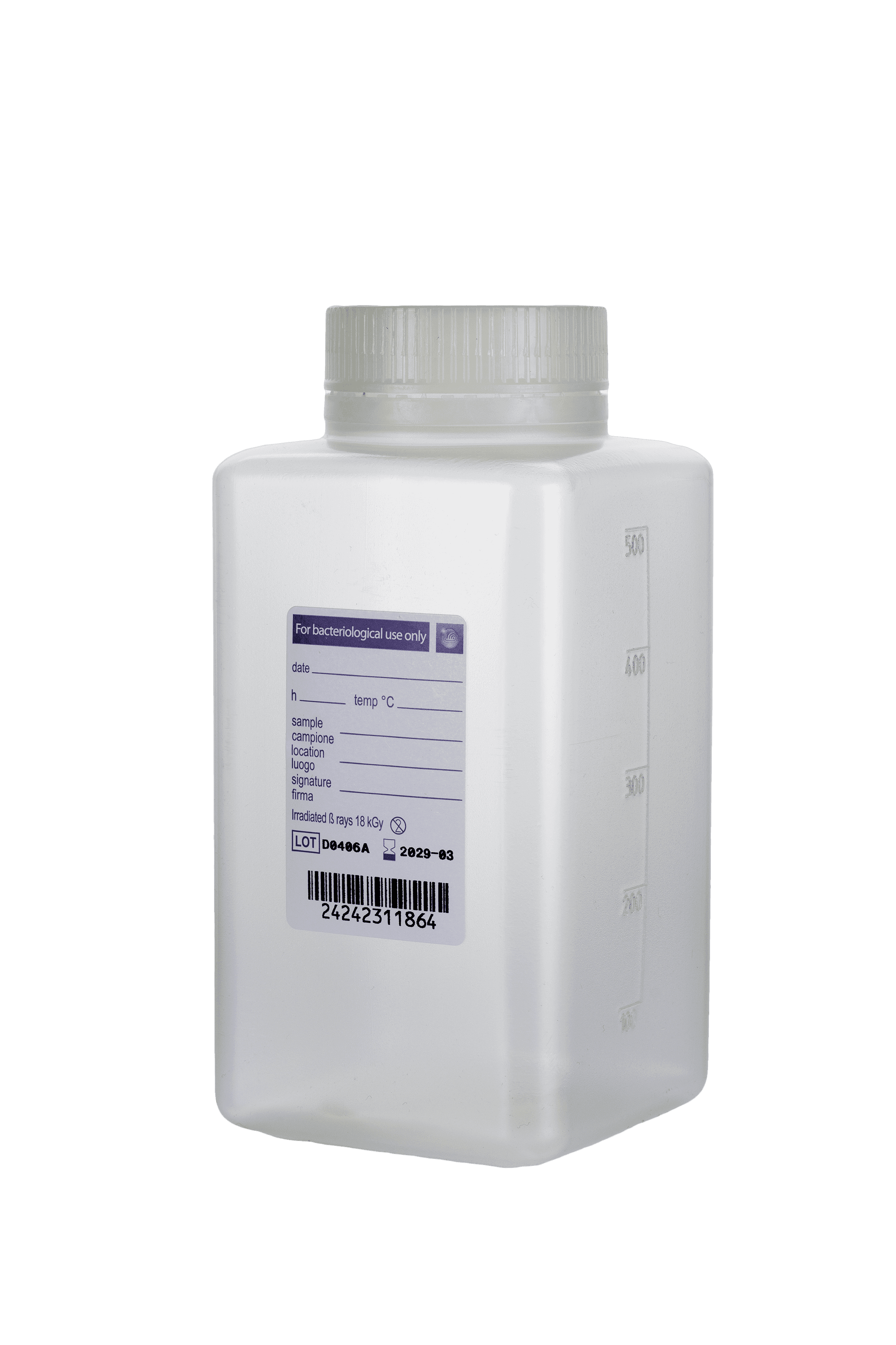 Water sample bottles