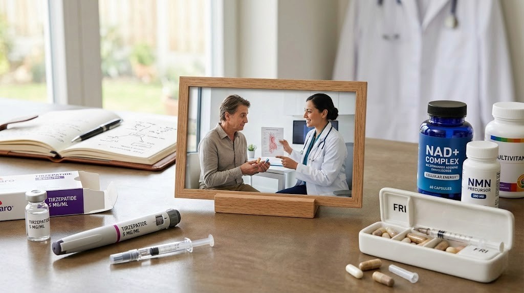 Can I take NAD+ and tirzepatide together