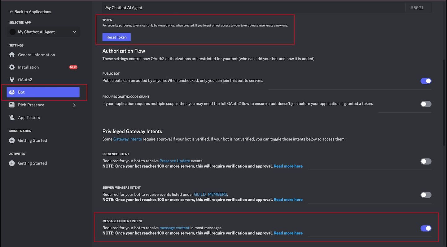 AgentX integrate with Discord