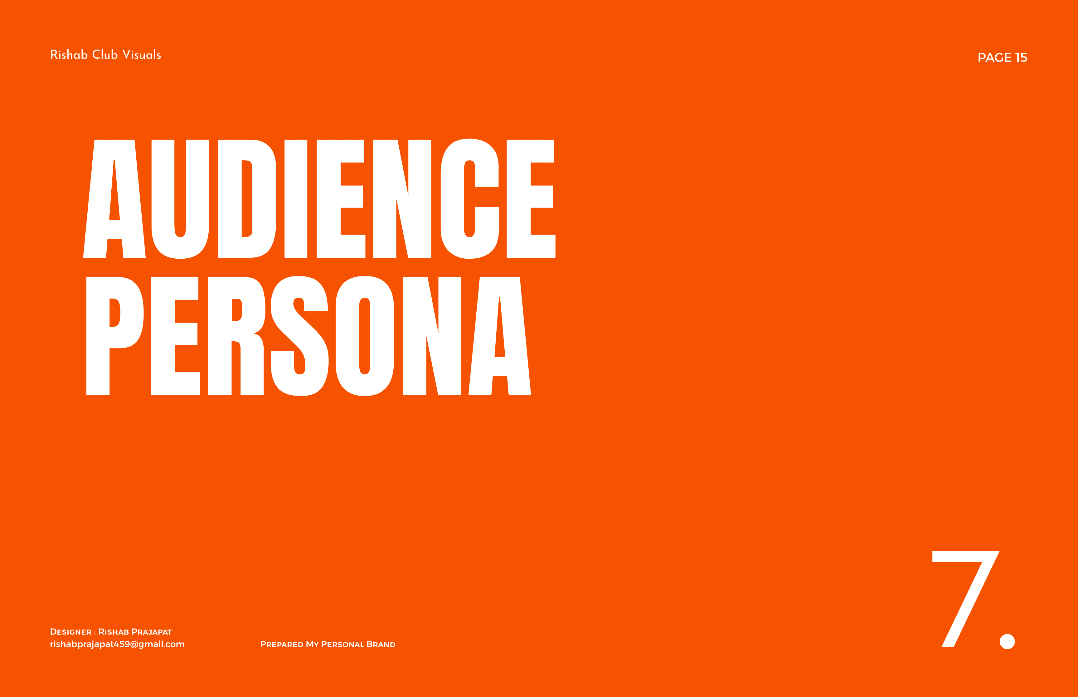 Audience Persona