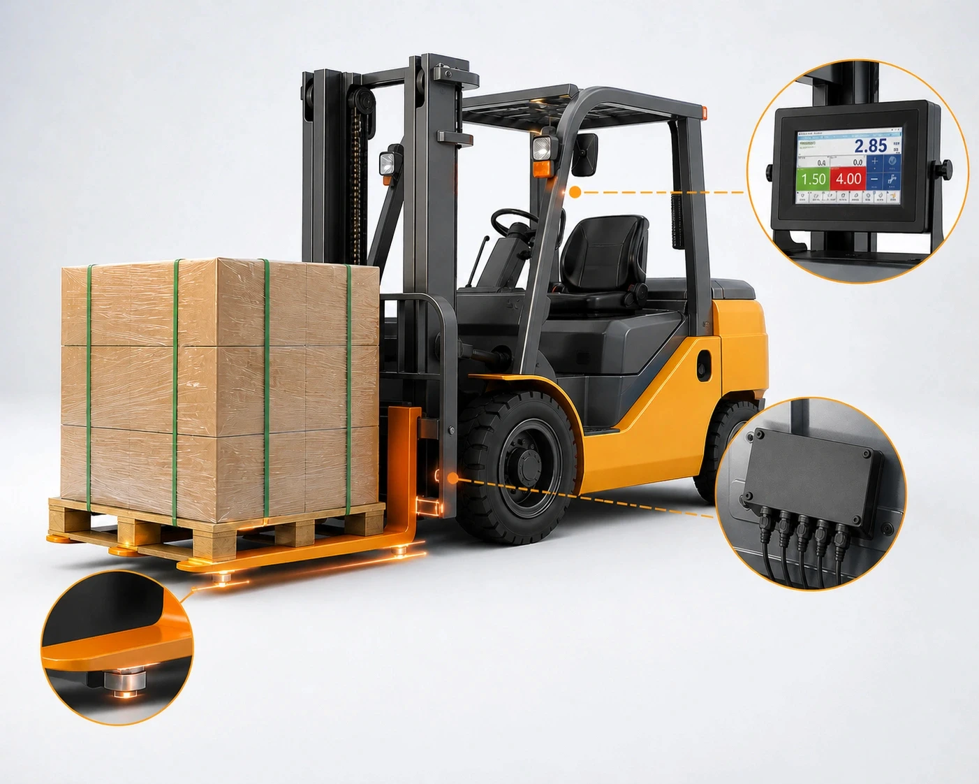 forklift weight monitoring system