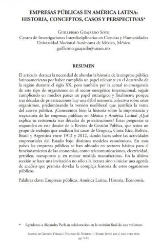Empresas públicas en América Latina: historia, conceptos, casos y perspectivas