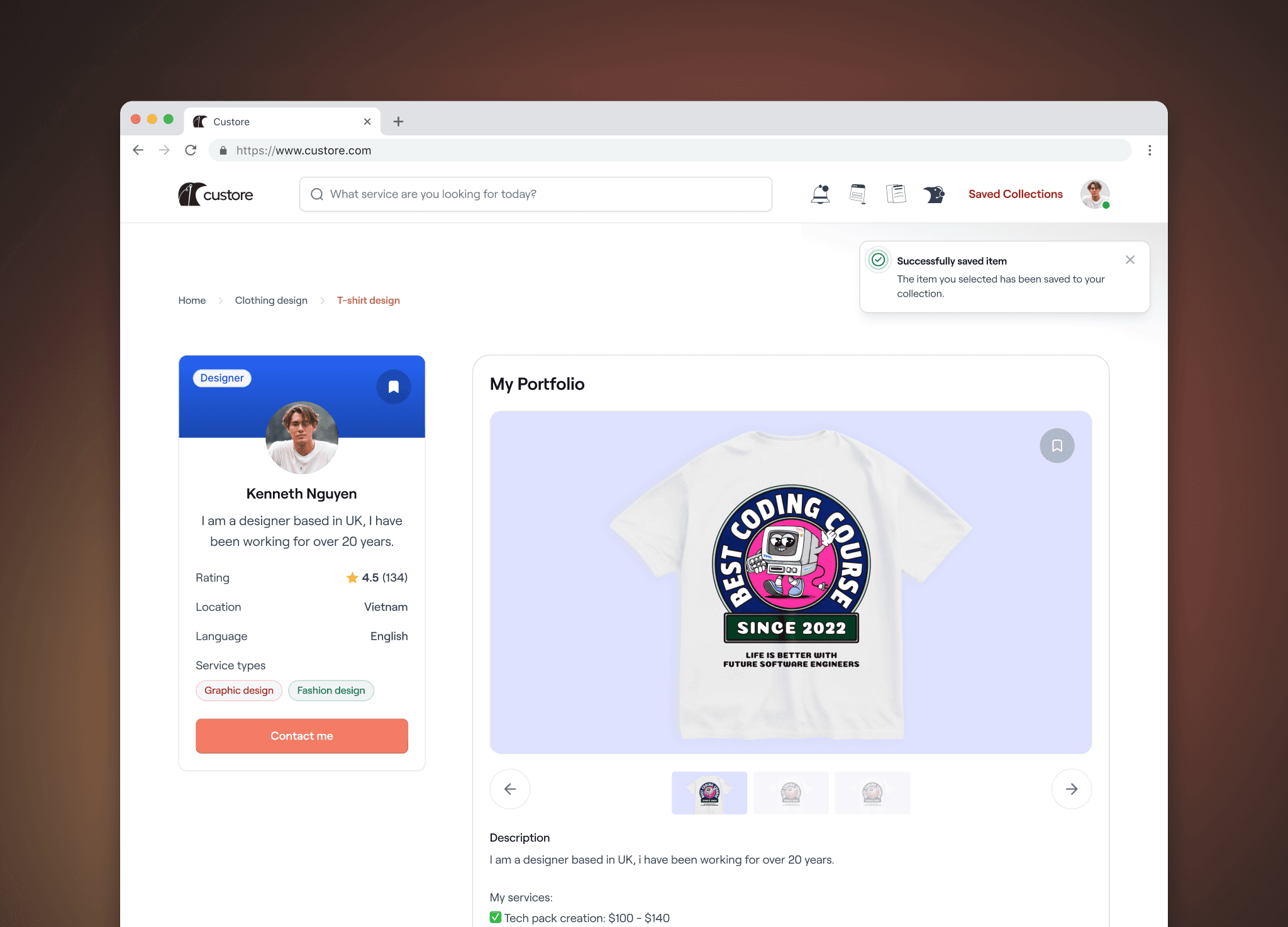 A POD landing page