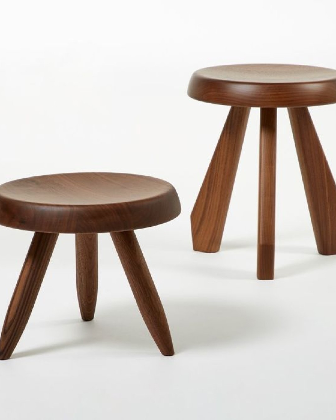 Cassina, Berger and Meribel Stool by Charlotte Perriand