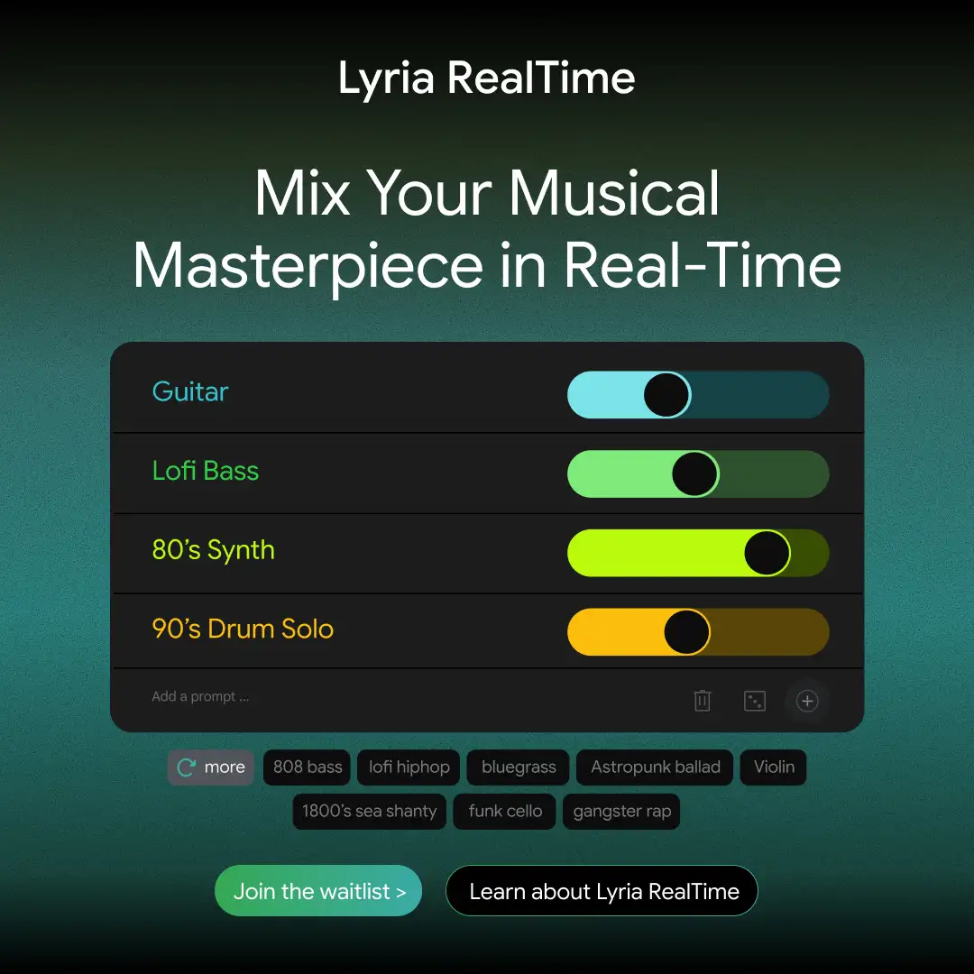 Google Lyria Product Interface