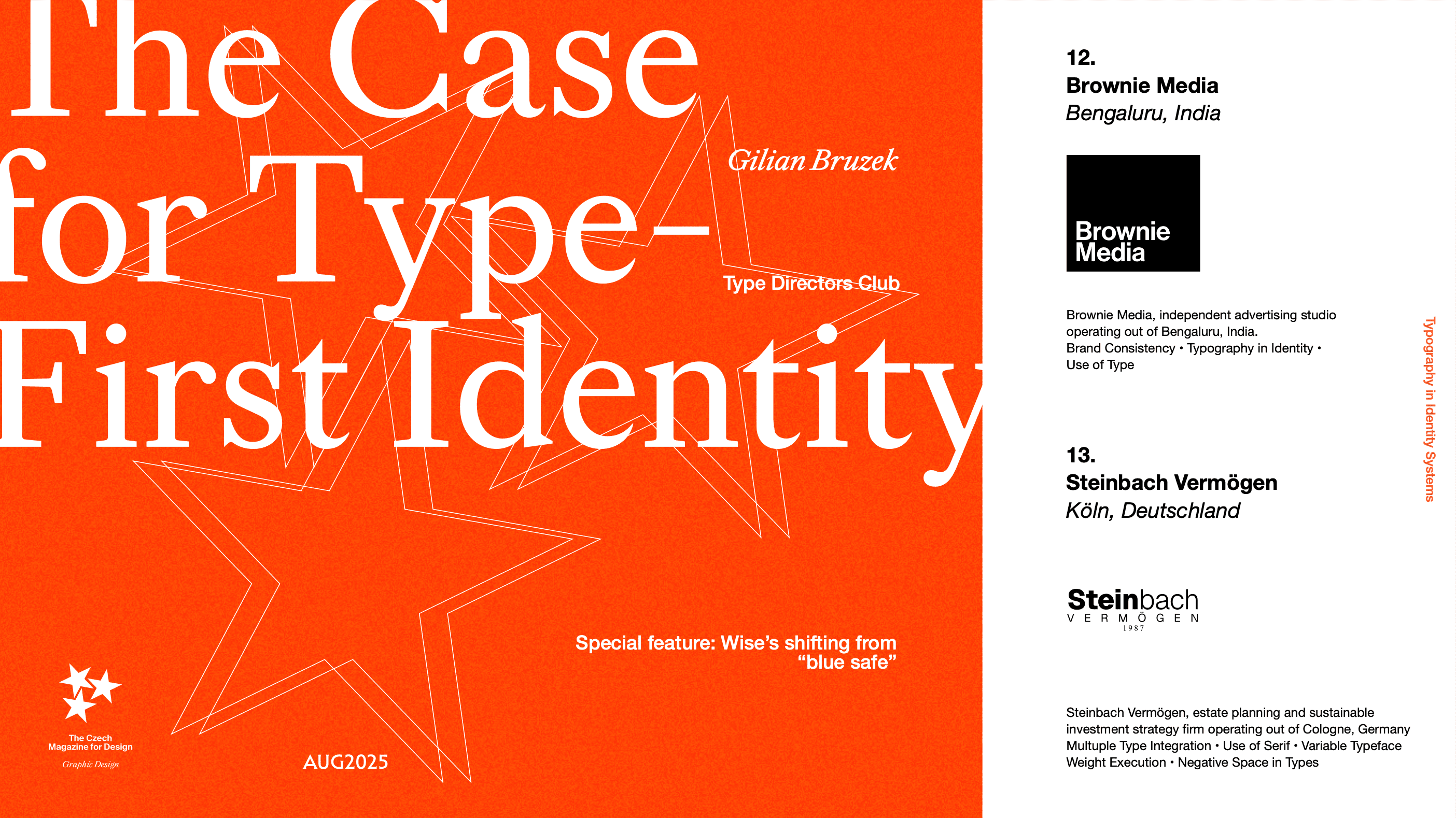 The Czech Magazine for Design featuring Brownie Media