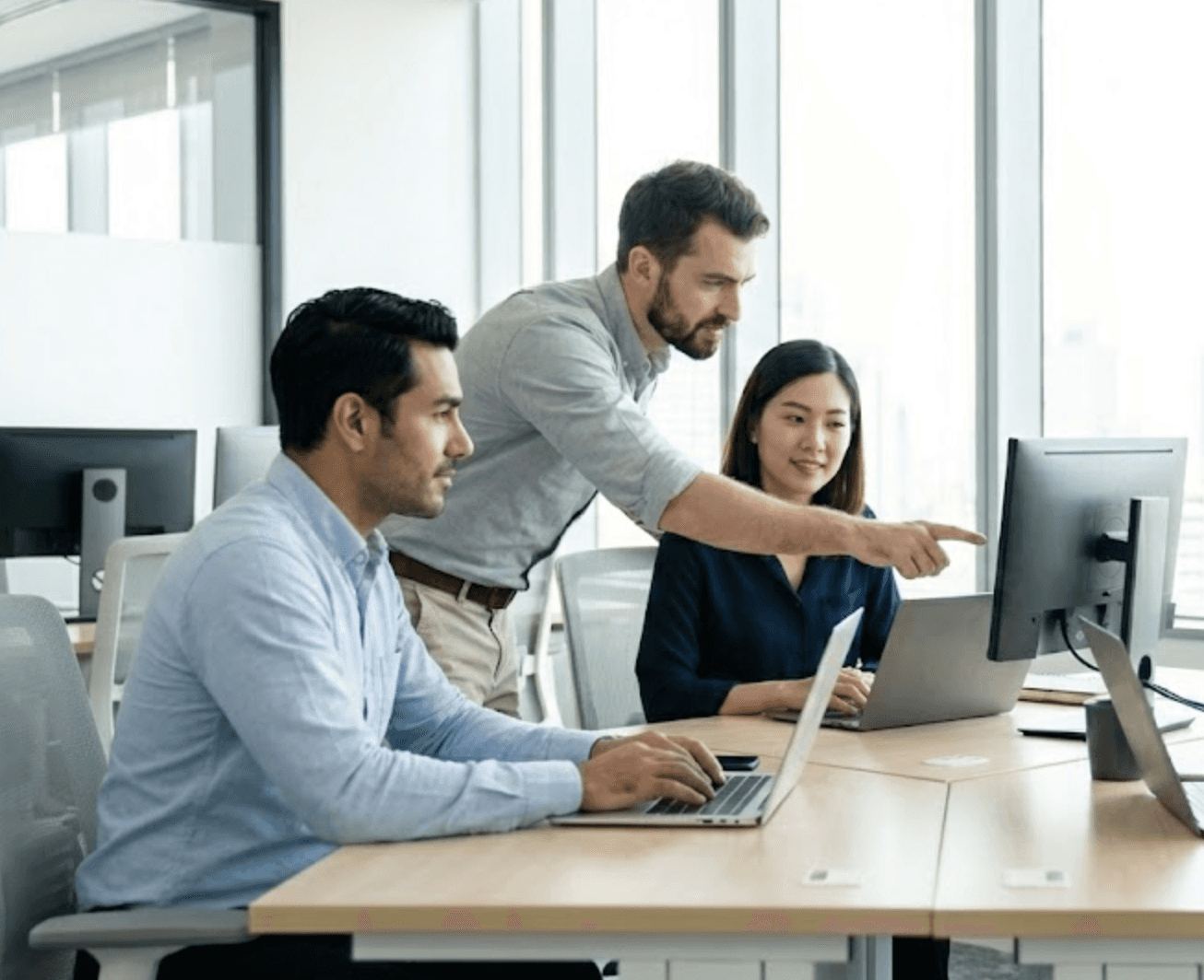 Operations Professionals in a team setting