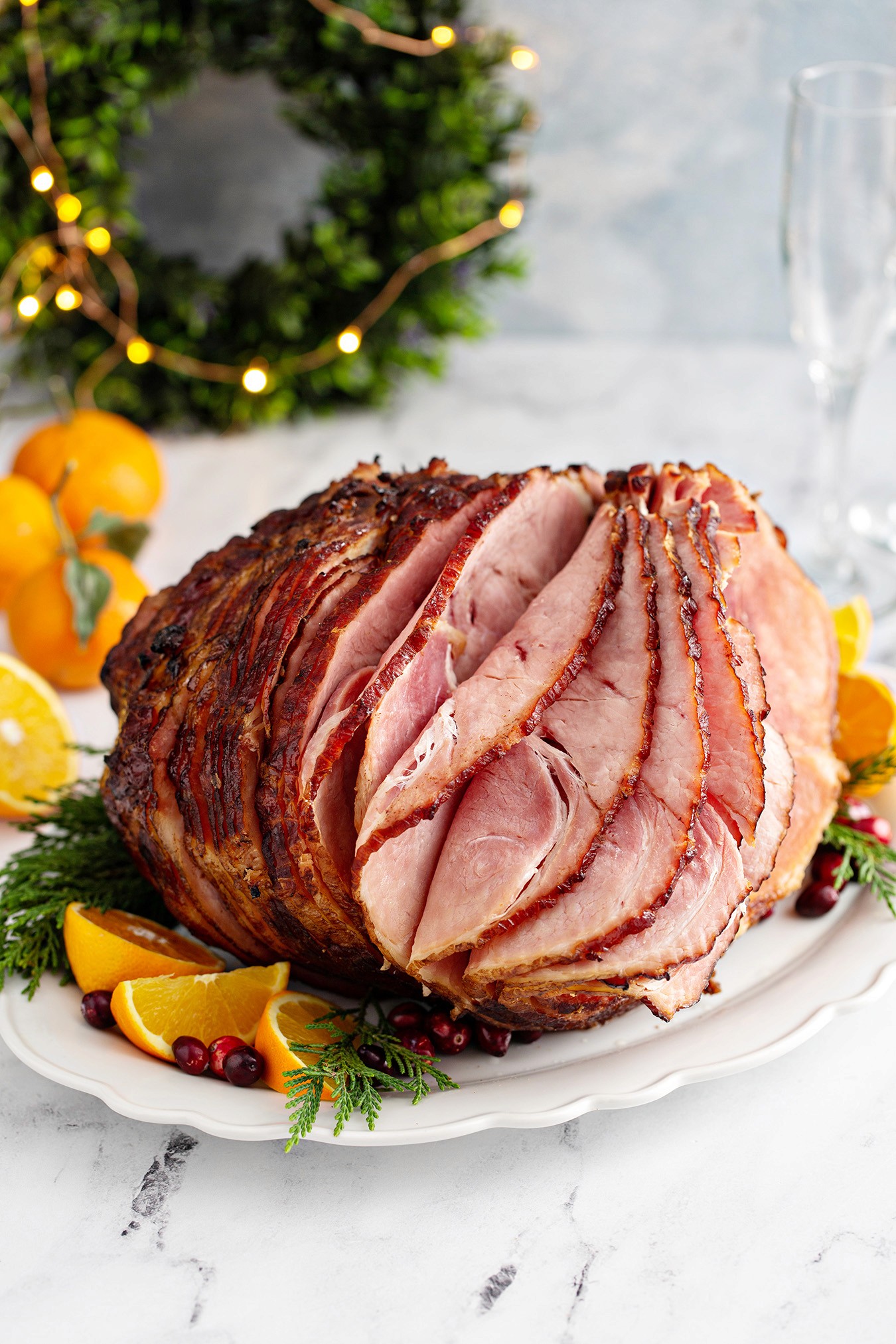 Sliced Christmas Ham