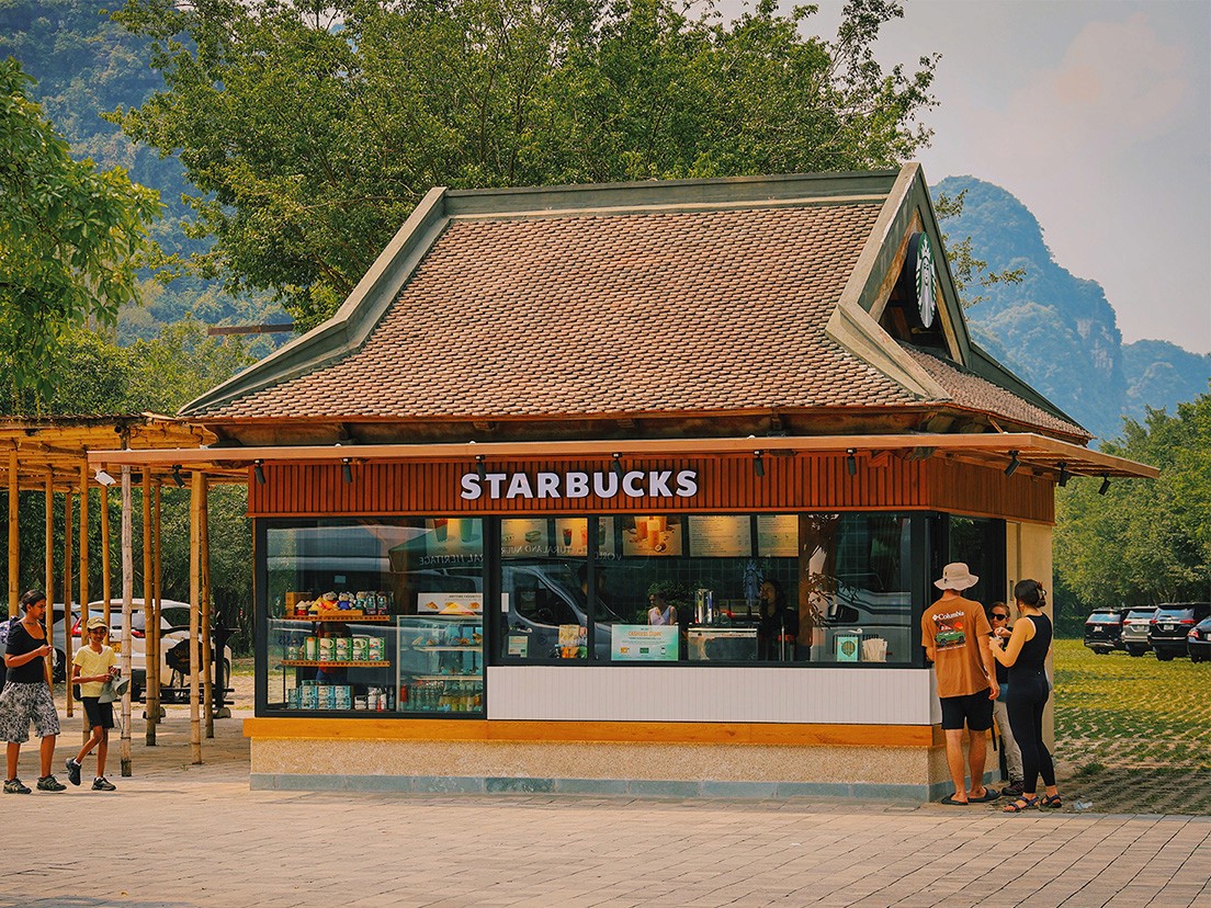 starbucks store in rural japan branding costs